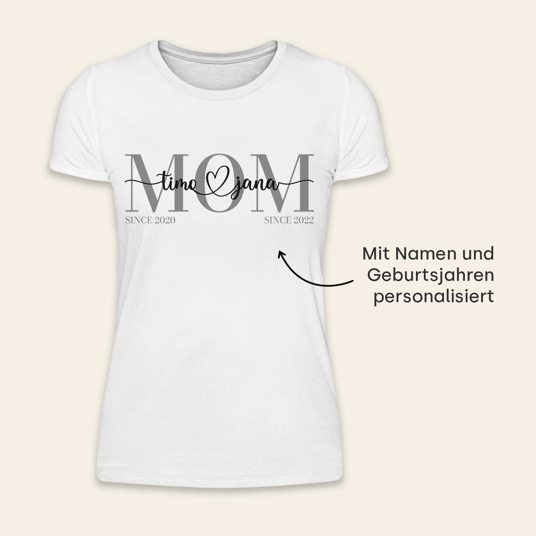 Personalisiertes T-Shirt "Mom"