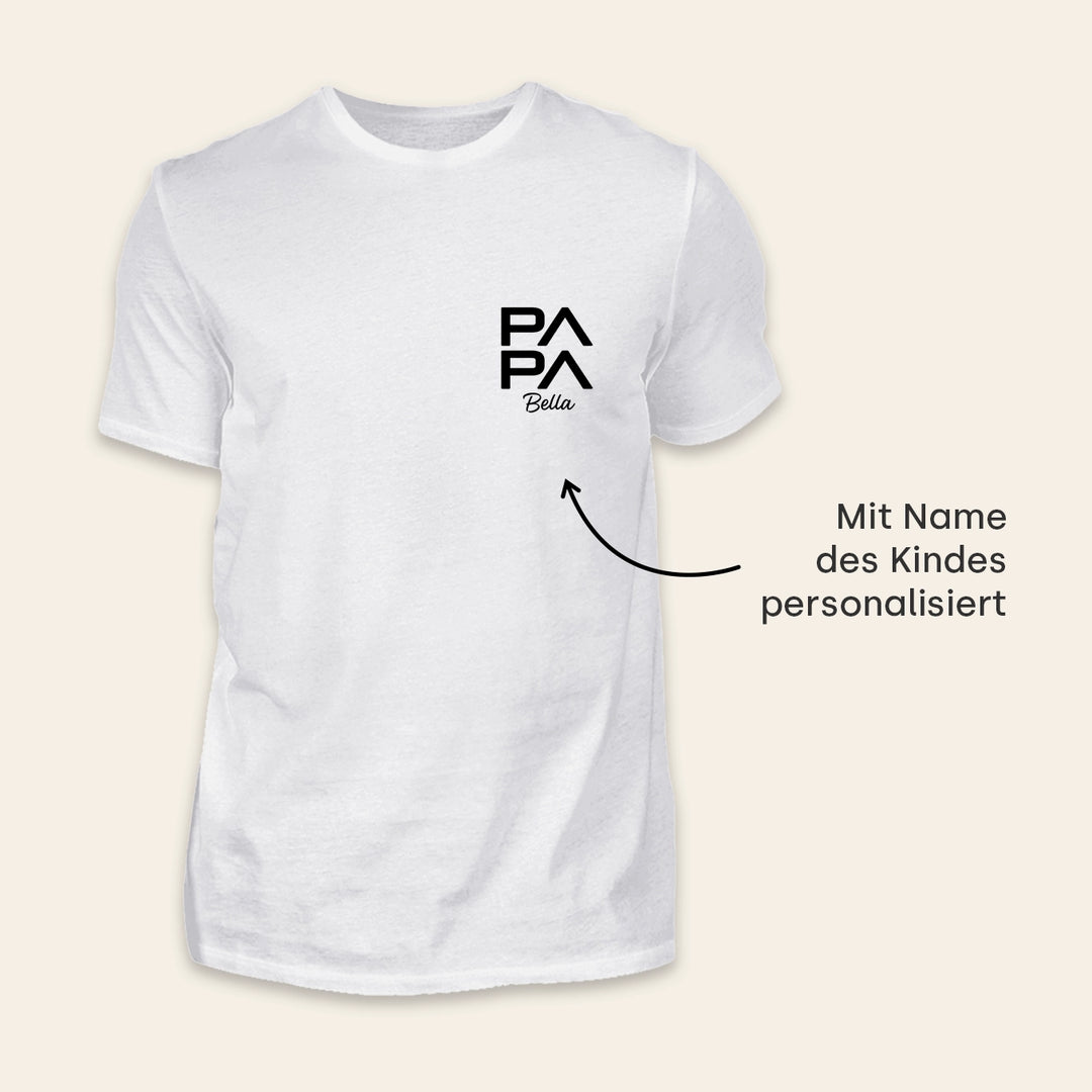 Personalisiertes Papa T-Shirt "Modern"