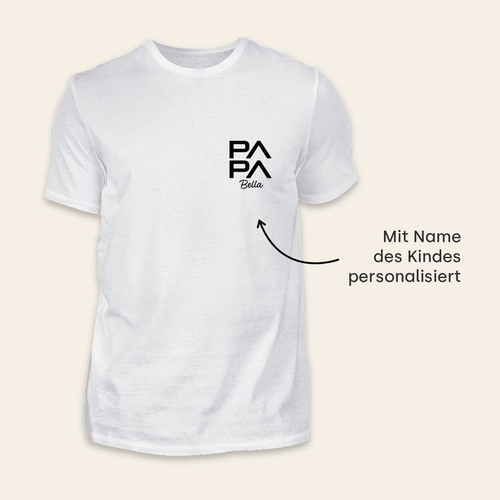 Personalisiertes Papa T-Shirt "Modern"