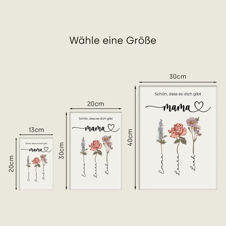 Personalisiertes Acryl-Glas "Für dich Mama"