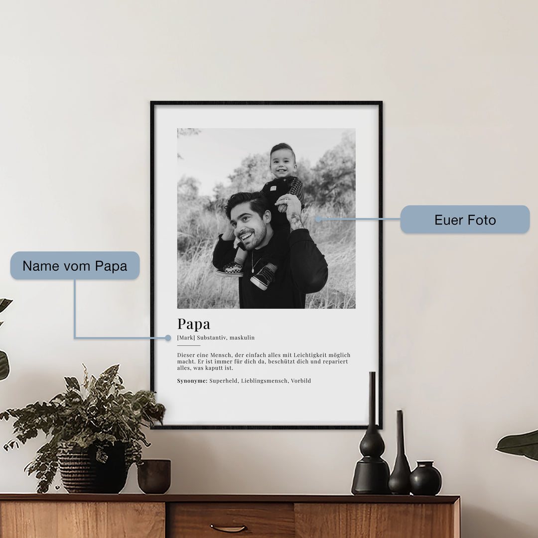 Fotoposter "Papa Definition"