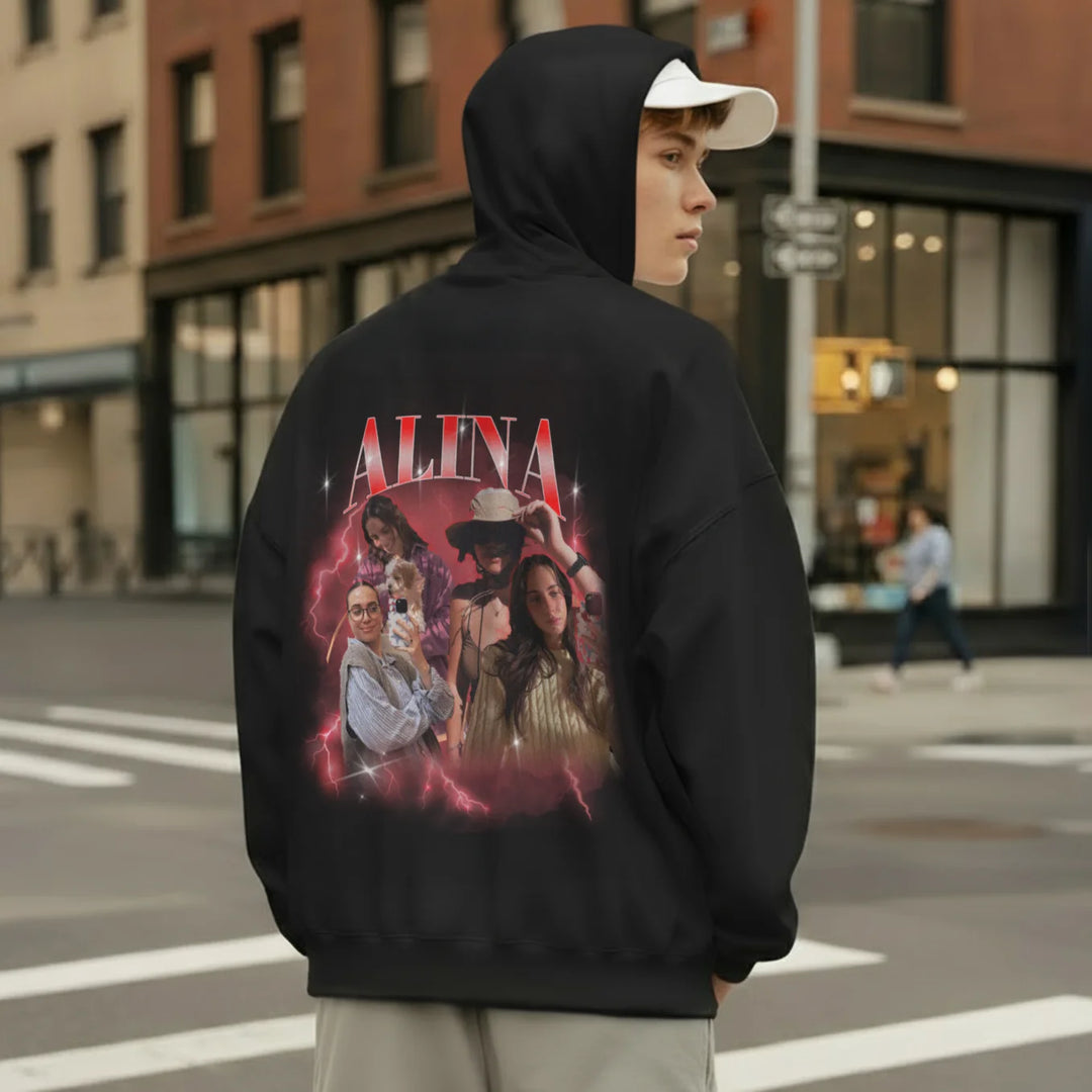 Personalisierter Hoodie "Vintage Bootleg"