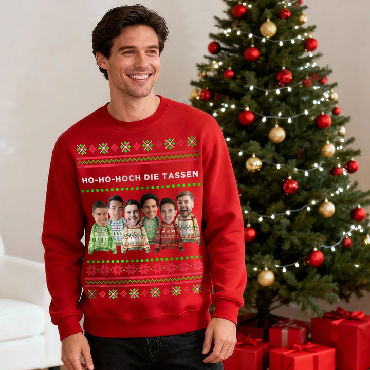Personalisierter Ugly Christmas Sweater Familie