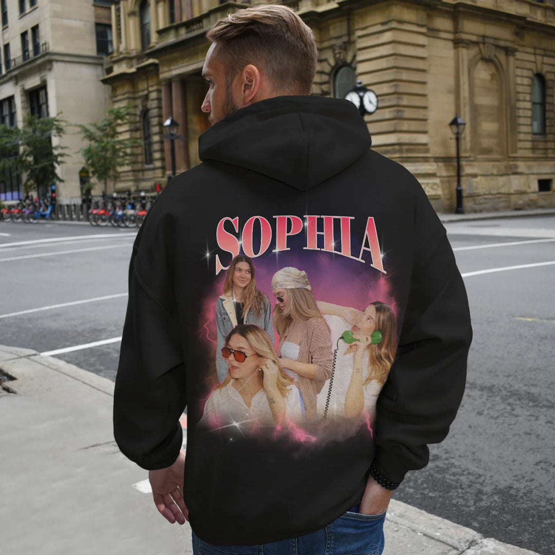 Personalisierter Hoodie "Vintage Bootleg"