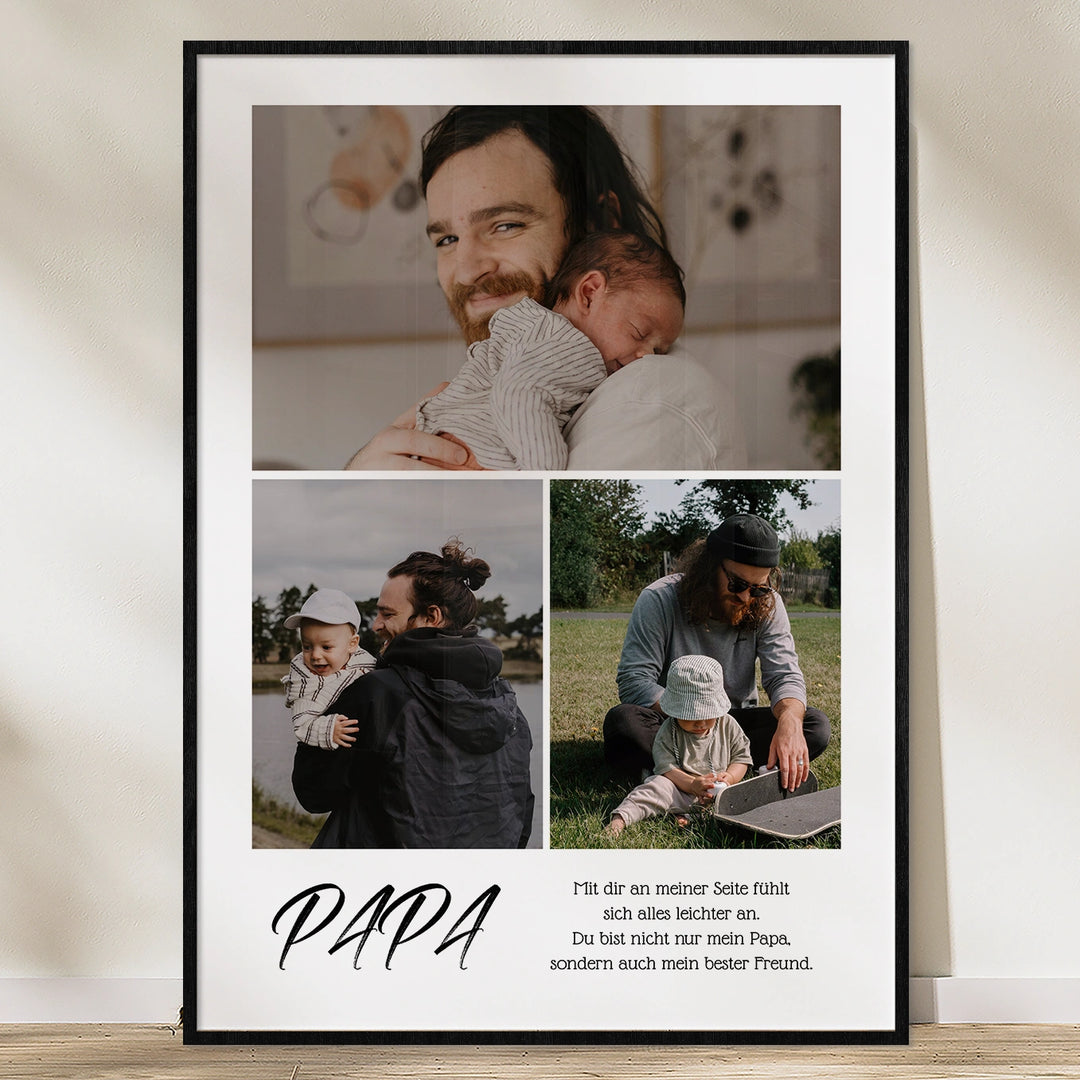 Personalisiertes Poster "Papa Collage"