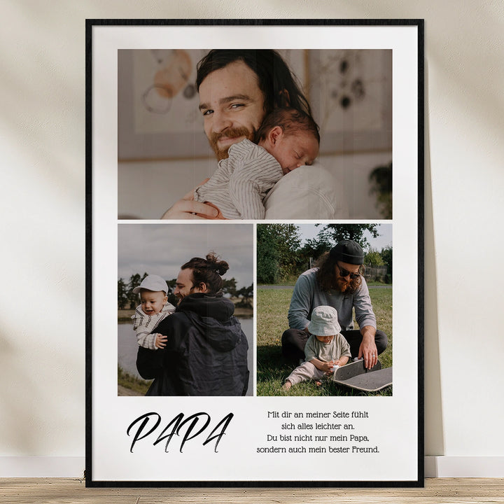 Personalisiertes Poster "Papa Collage"