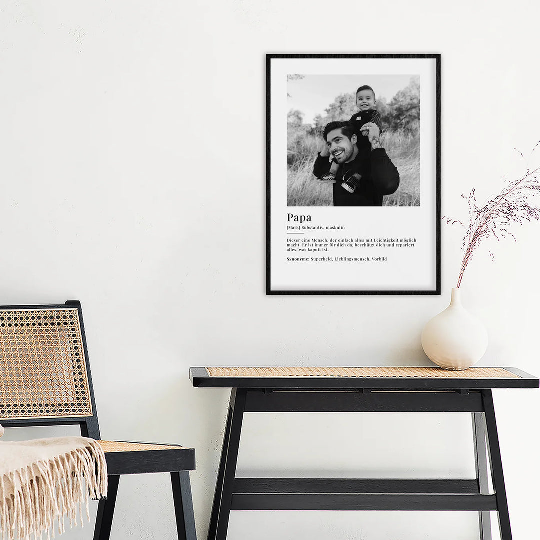Fotoposter "Papa Definition"
