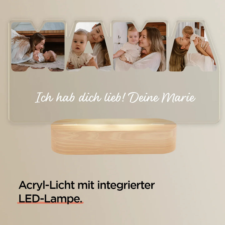 Personalisiertes Acryl-Licht ''MAMA''