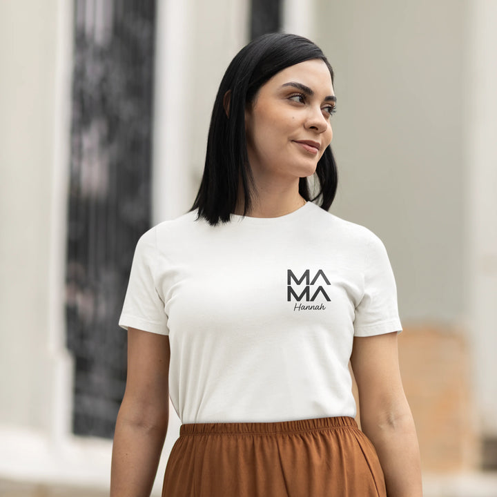 Personalisiertes Mama T-Shirt "Modern"
