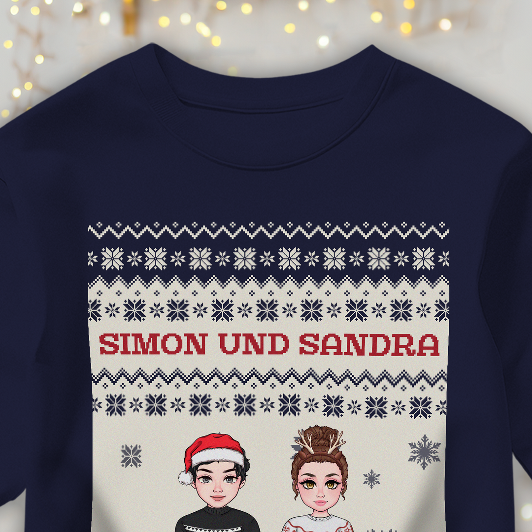 Personalisierter Christmas Sweater "Cartoon"
