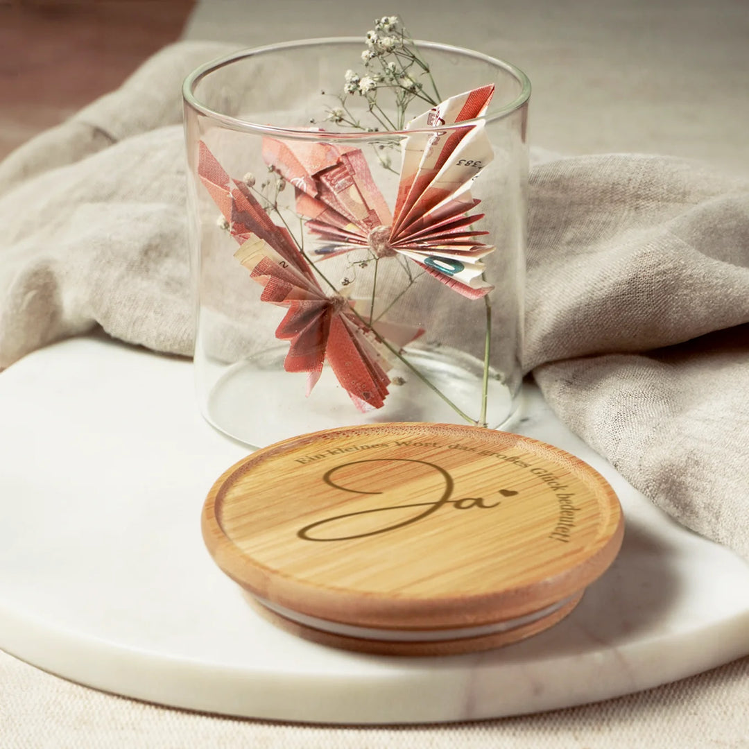 Personalisiertes Vorratsglas "Ja"