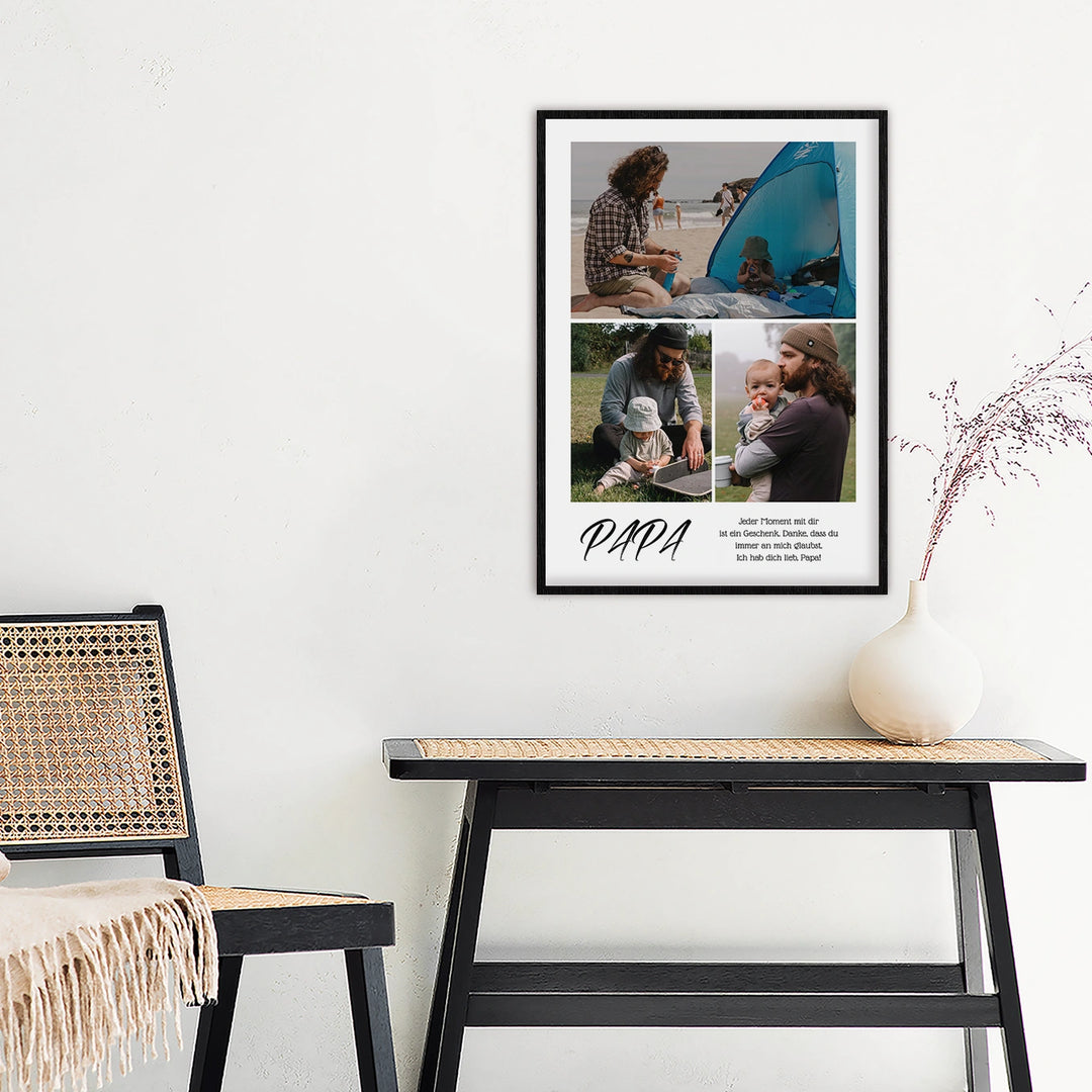 Personalisiertes Poster "Papa Collage"