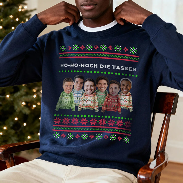 Personalisierter Ugly Christmas Sweater Familie
