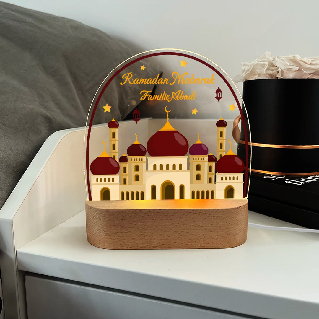 Personalisiertes Acryl-Licht Ramadan "Moschee"