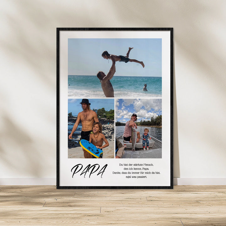 Personalisiertes Poster "Papa Collage"