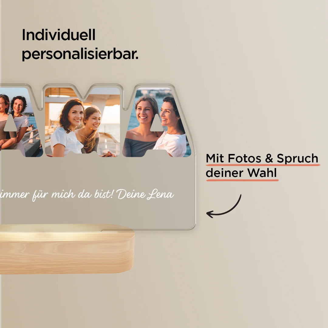 Personalisiertes Acryl-Licht ''MAMA''