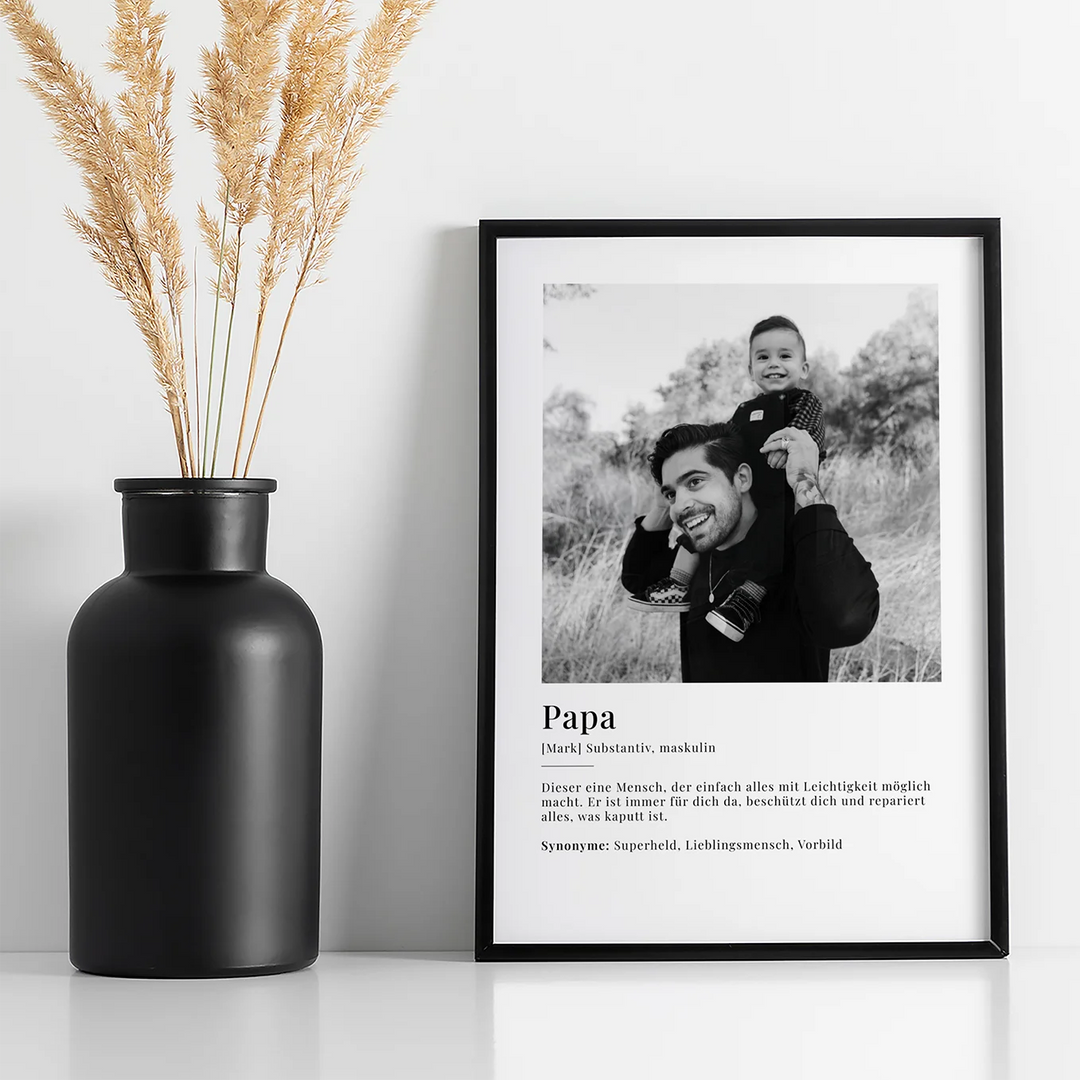 Fotoposter "Papa Definition"
