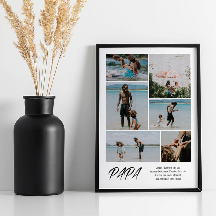 Personalisiertes Poster "Papa Collage"