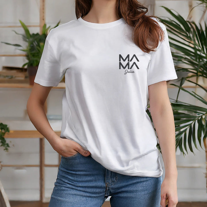 Personalisiertes Mama T-Shirt "Modern"
