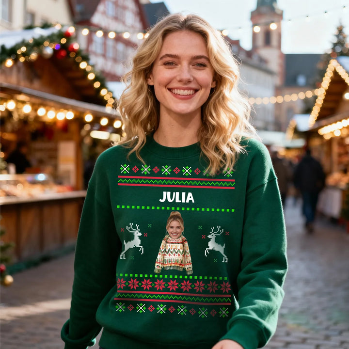 Personalisierter Ugly Christmas Sweater Familie