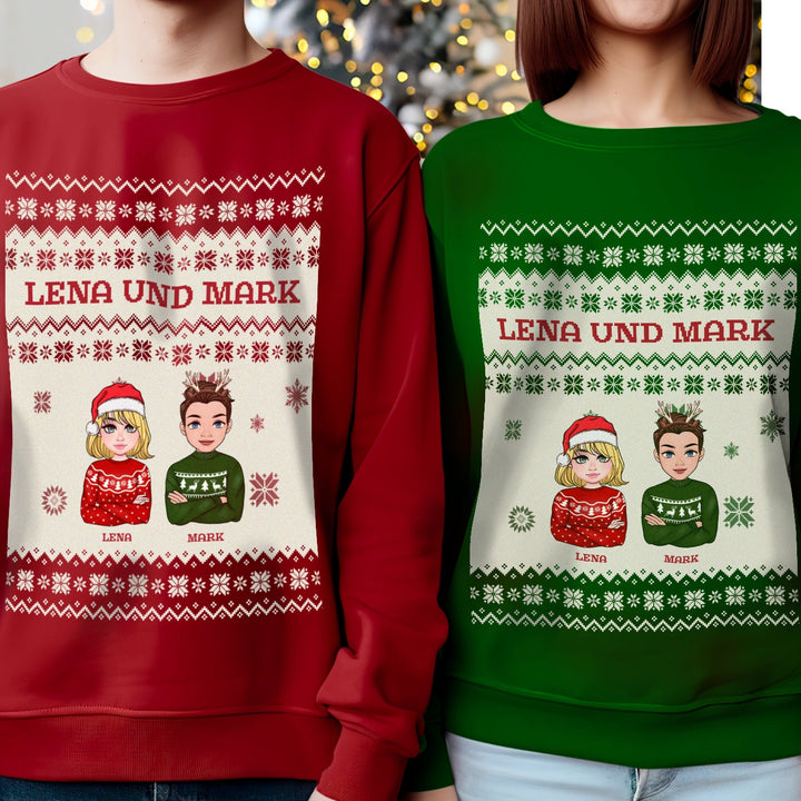 Personalisierter Christmas Sweater "Cartoon"