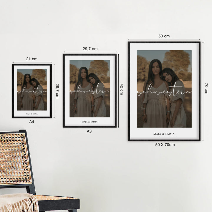 Fotoposter "Schwestern"
