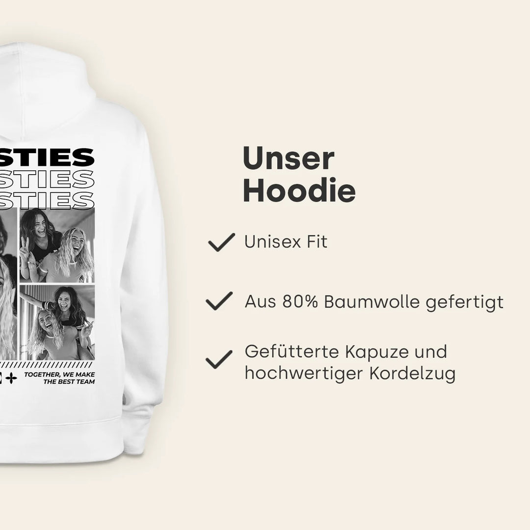 Personalisierter Hoodie "Besties"