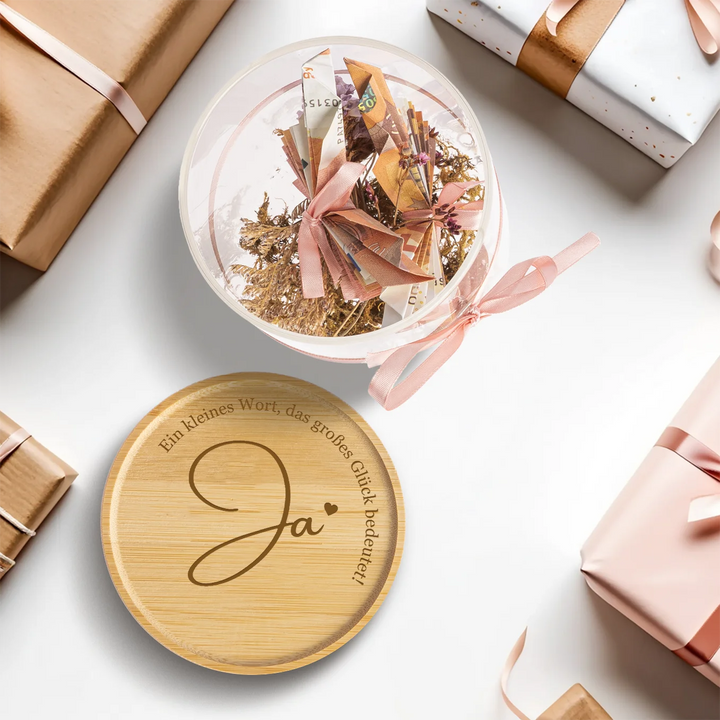 Personalisiertes Vorratsglas "Ja"