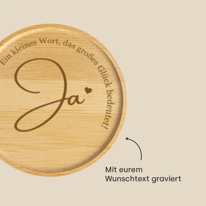 Personalisiertes Vorratsglas "Ja"