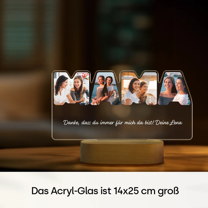 Personalisiertes Acryl-Licht ''MAMA''