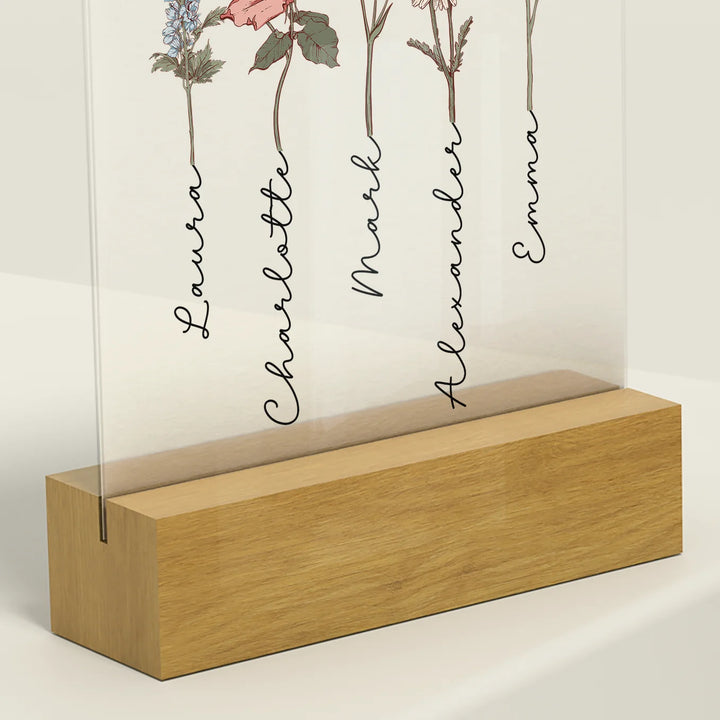 Personalisiertes Acryl-Glas "Für dich Mama"