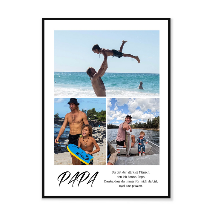 Personalisiertes Poster "Papa Collage"
