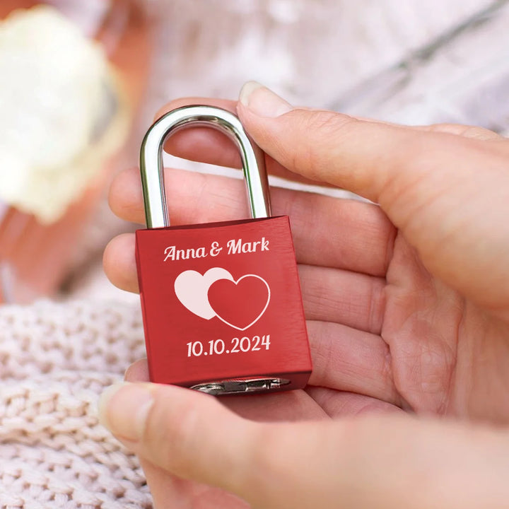 Personalisiertes Liebesschloss "Ewige Liebe"