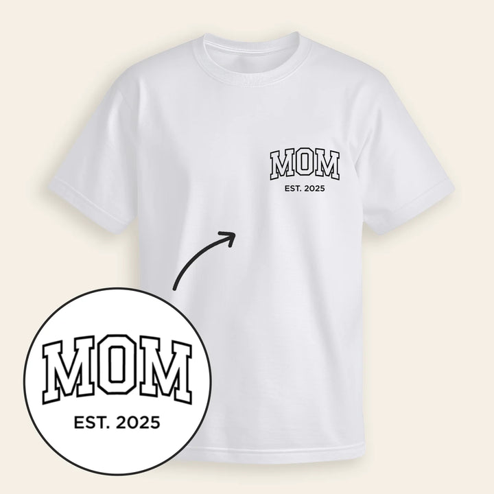 Personalisierter Partnerlook Oversized T-Shirts Mom / Dad