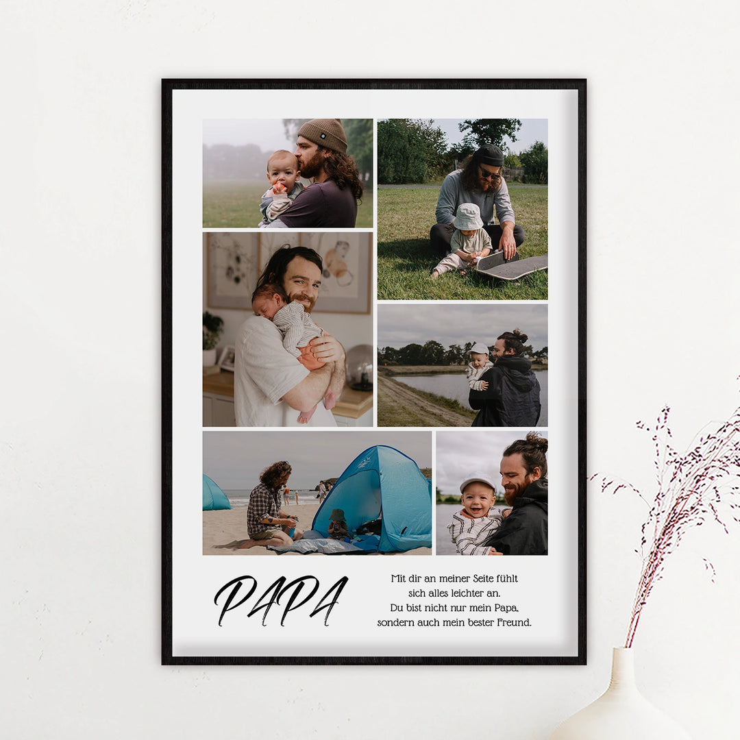 Personalisiertes Poster "Papa Collage"
