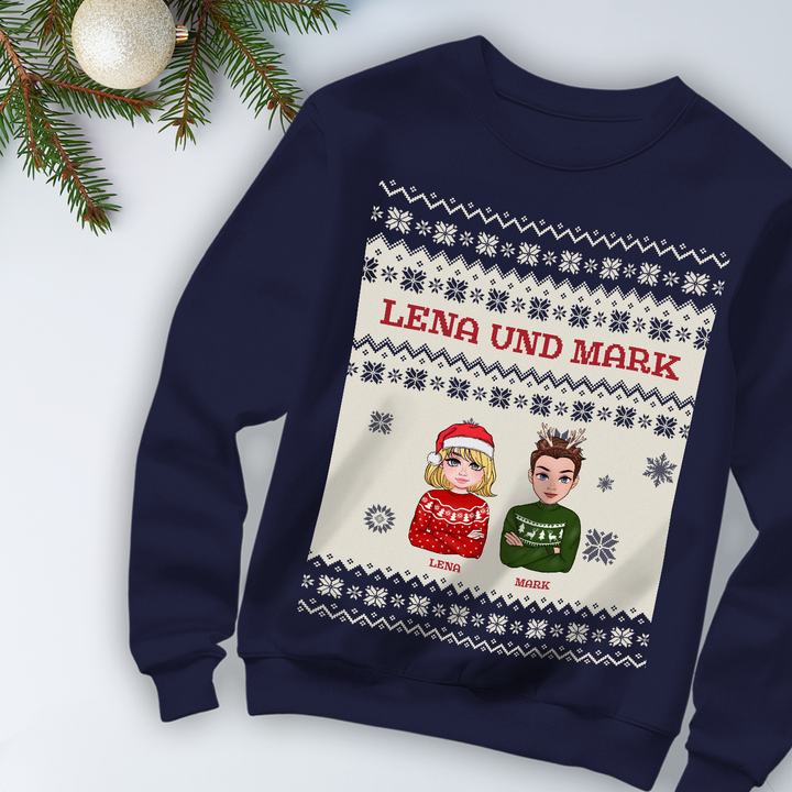 Personalisierter Christmas Sweater "Cartoon"