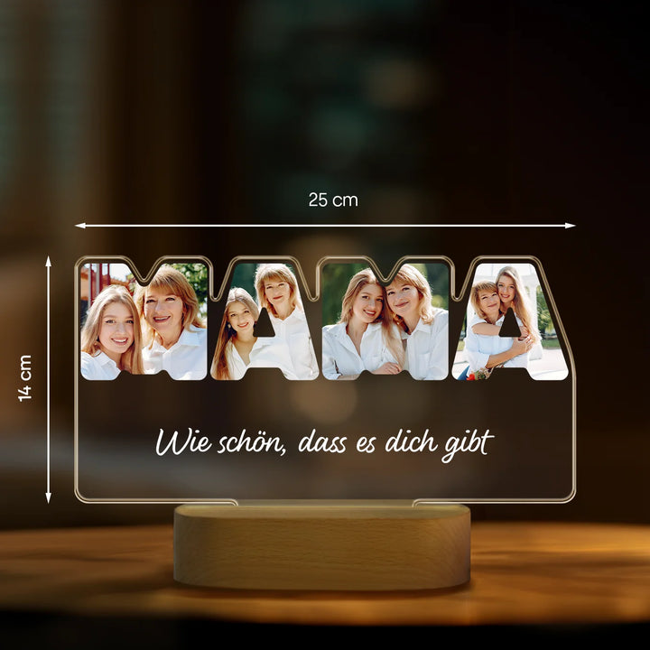 Personalisiertes Acryl-Licht ''MAMA''