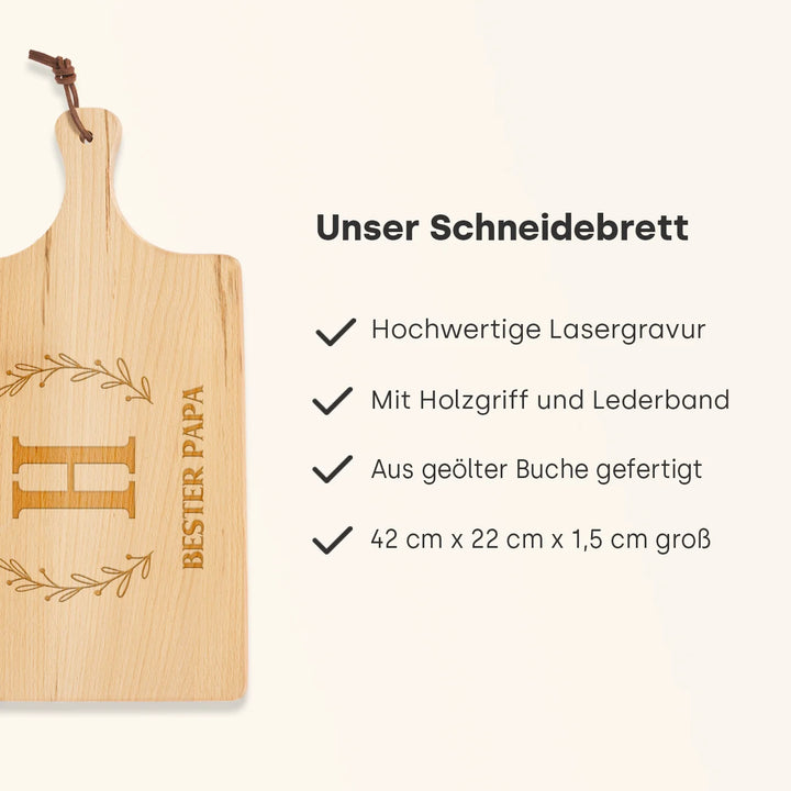 Personalisiertes Schneidebrett "Dein Spruch"