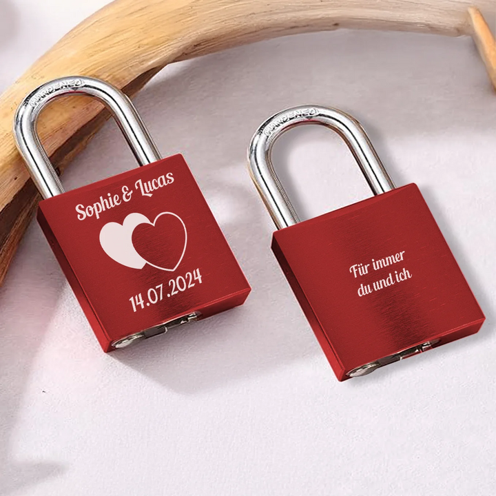 Personalisiertes Liebesschloss "Ewige Liebe"