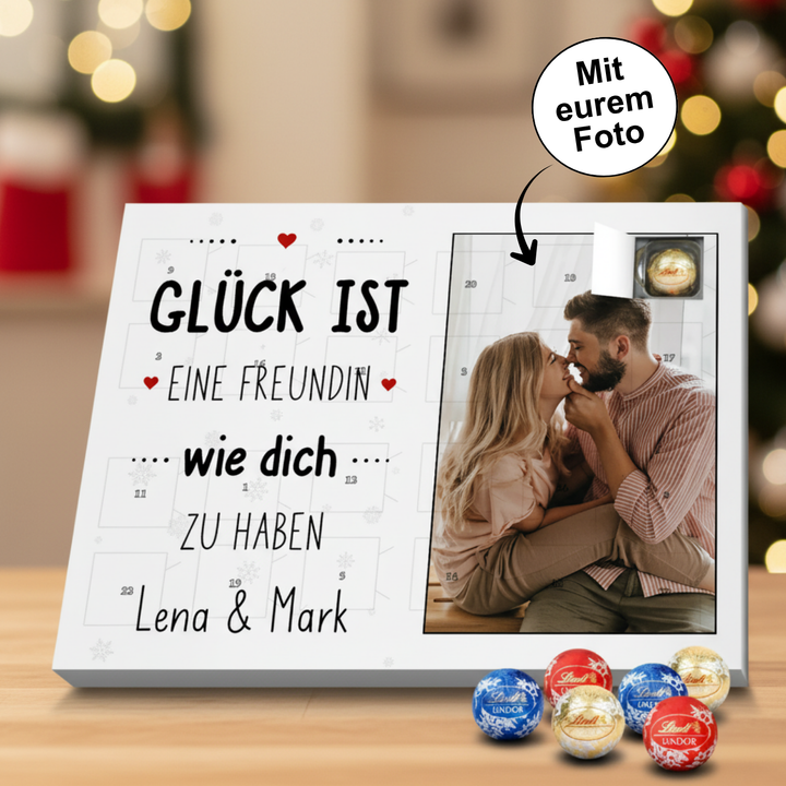 Personalisierter Lindt Adventskalender "Partnerin"