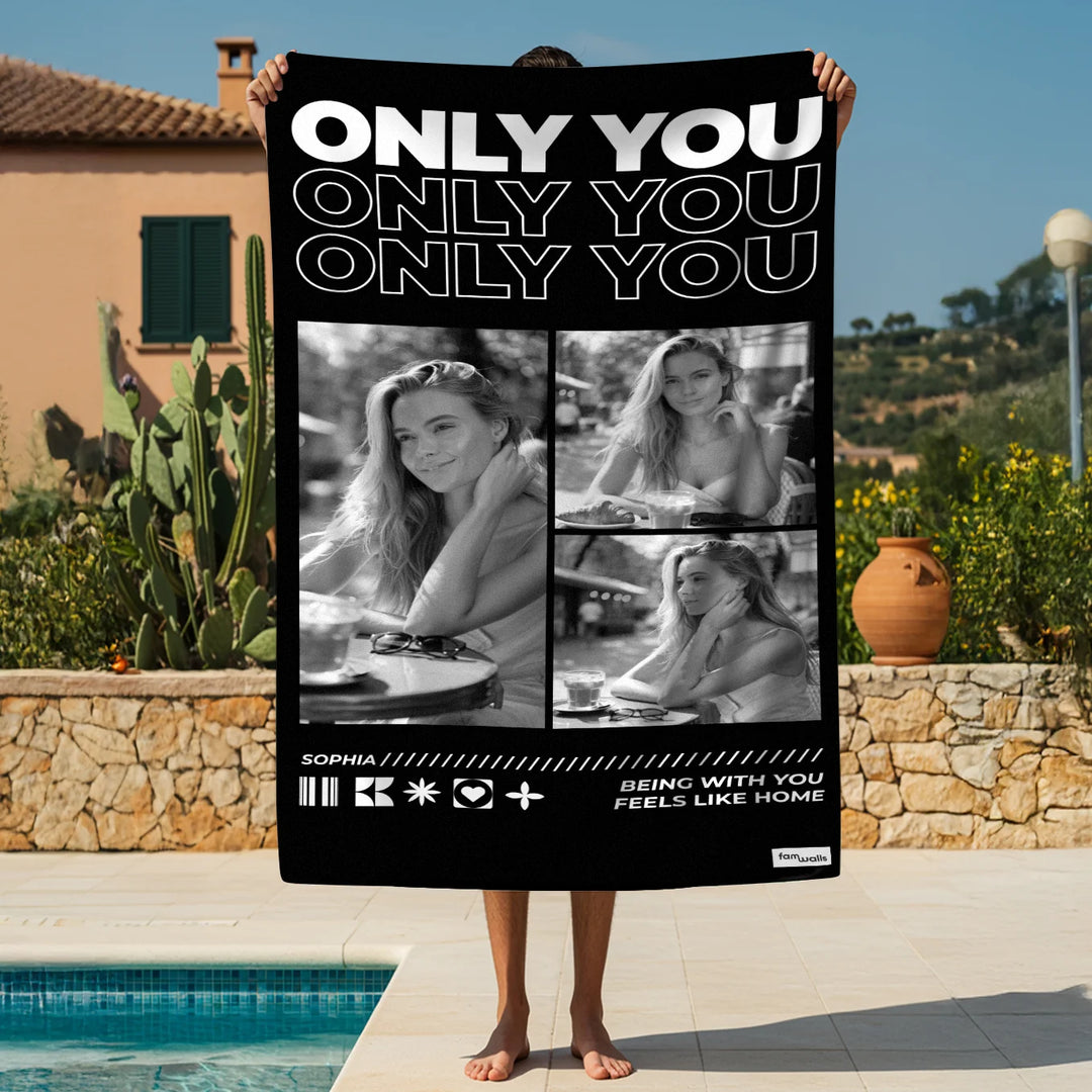 Personalisiertes Badetuch "Only You"