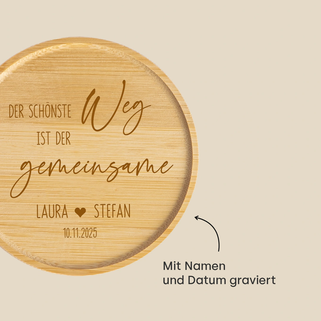 Personalisiertes Vorratsglas "Gemeinsamer Weg"