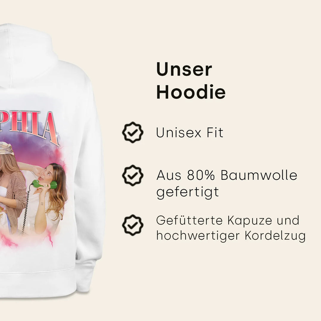 Personalisierter Hoodie "Vintage Bootleg"