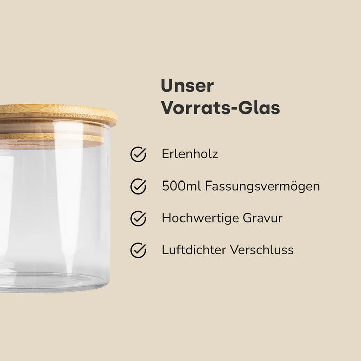 Personalisiertes Vorratsglas "Ja"