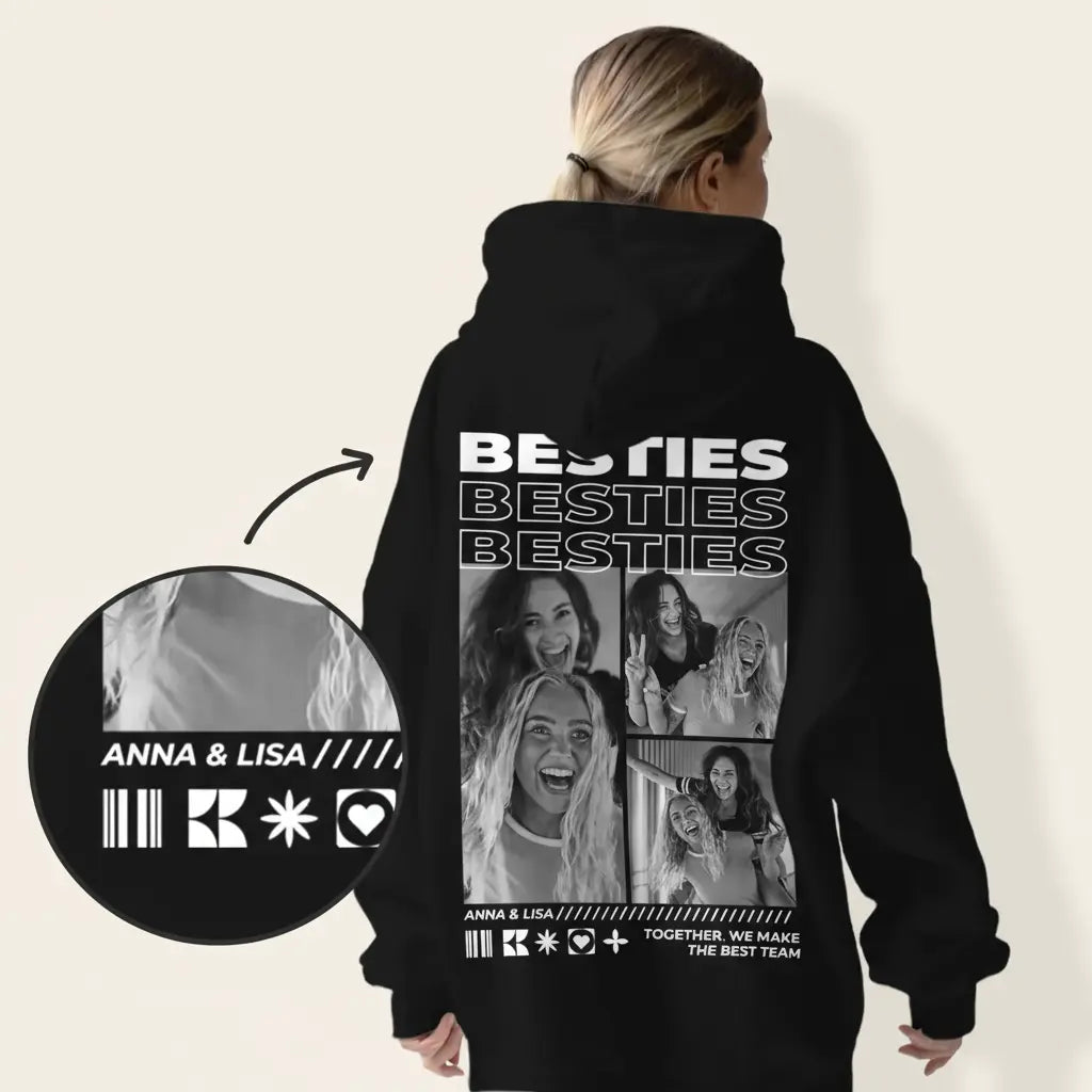 Personalisierter Hoodie "Besties"