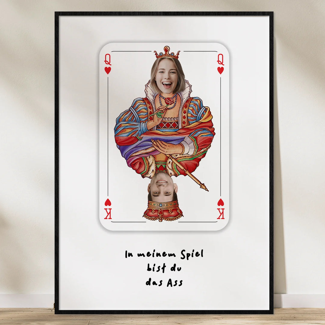 Personalisiertes Poster "Liebeskarte" - famwalls