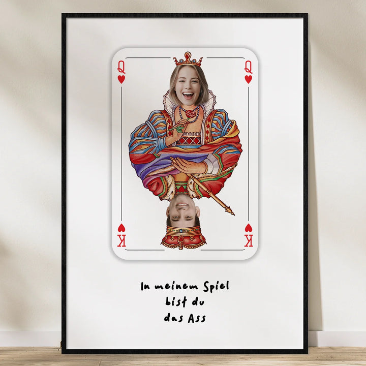 Personalisiertes Poster "Liebeskarte" - famwalls