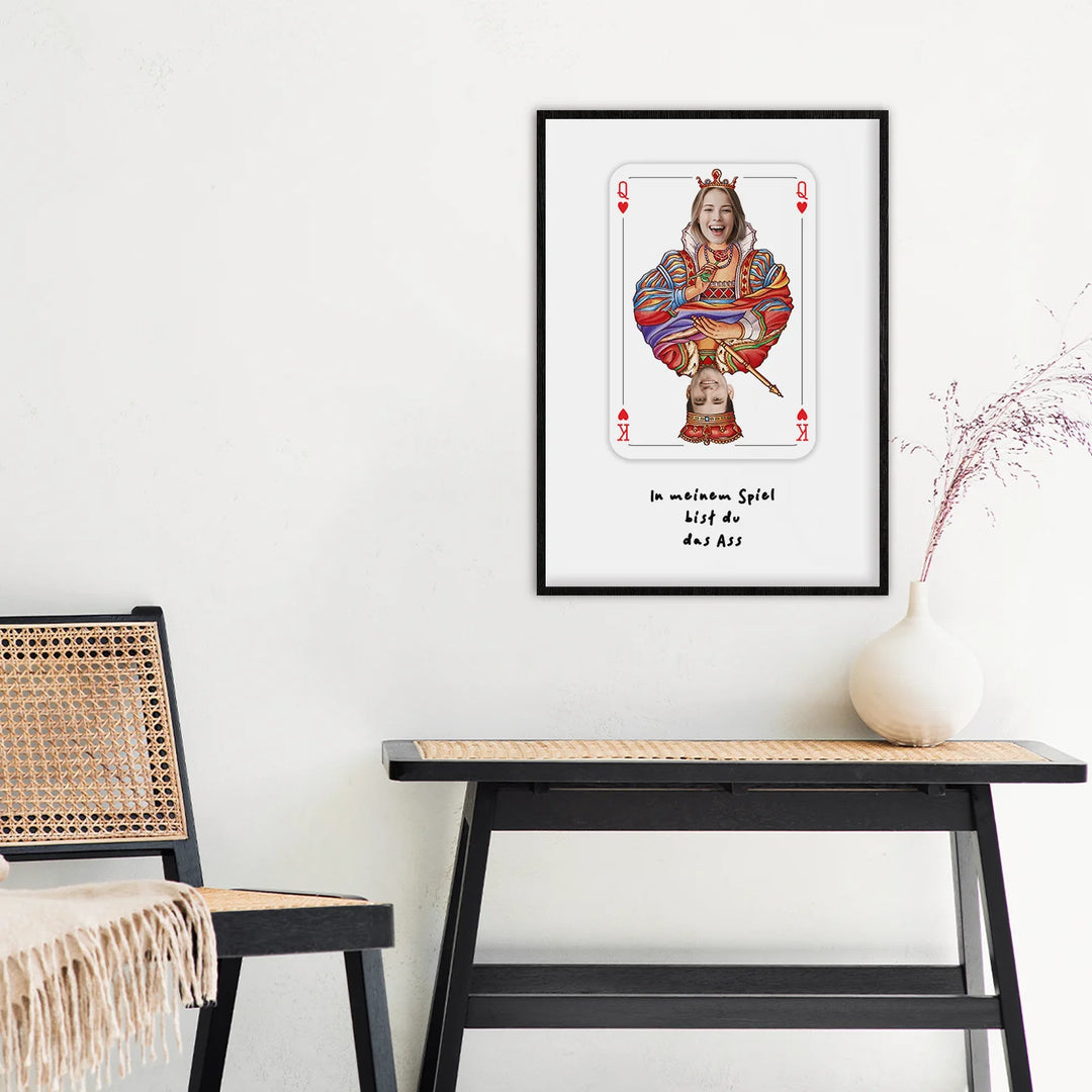 Personalisiertes Poster "Liebeskarte" - famwalls