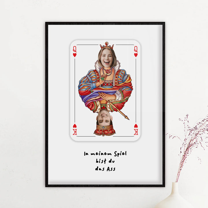 Personalisiertes Poster "Liebeskarte" - famwalls