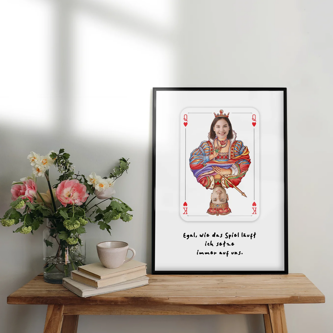 Personalisiertes Poster "Liebeskarte" - famwalls